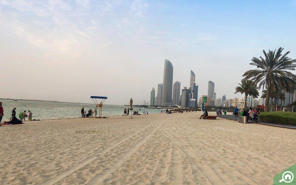 Corniche Beach in Abu Dhabi