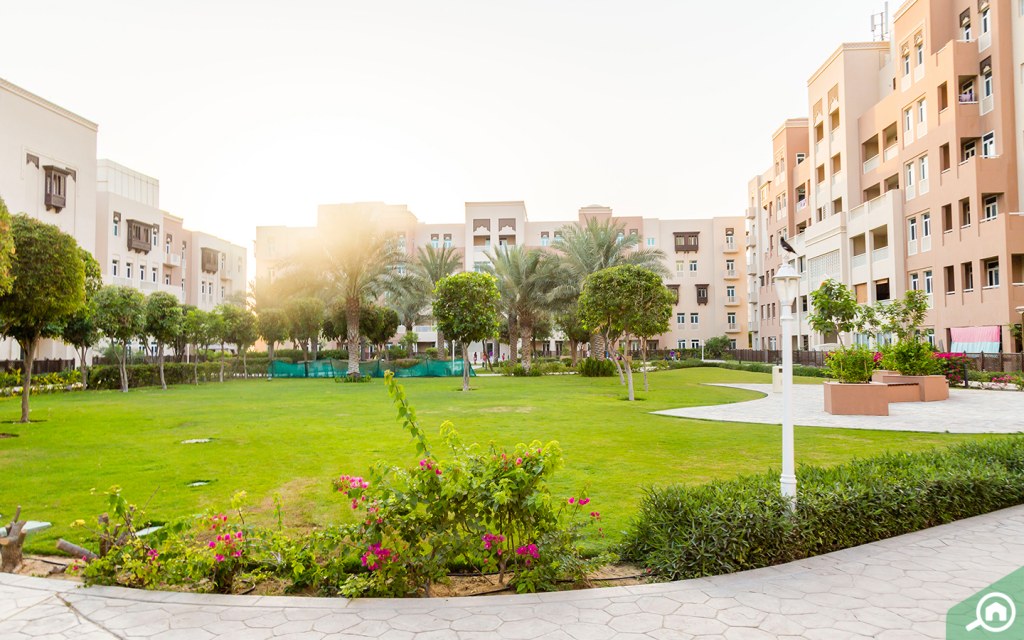 Parks in Masakin Al Furjan apartment complex