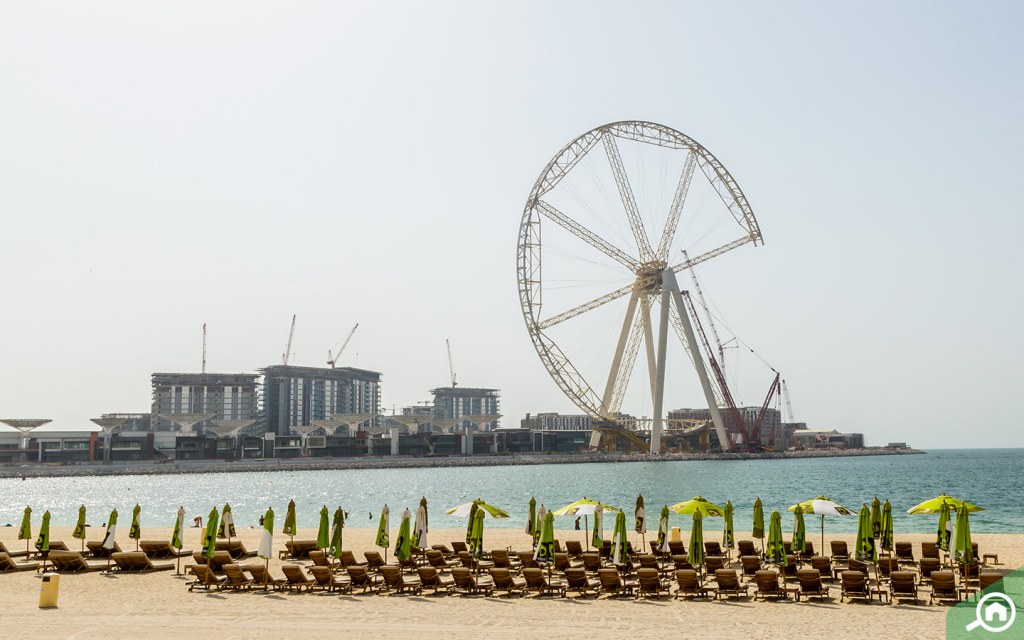 jbr beach near emirates golf club