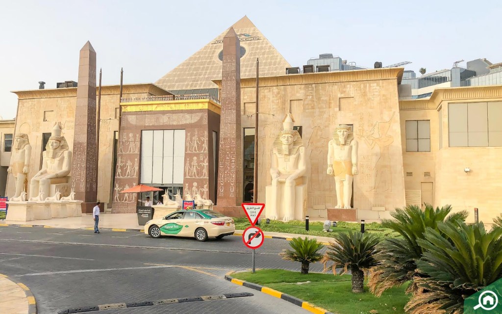 Wafi mall is near liwan
