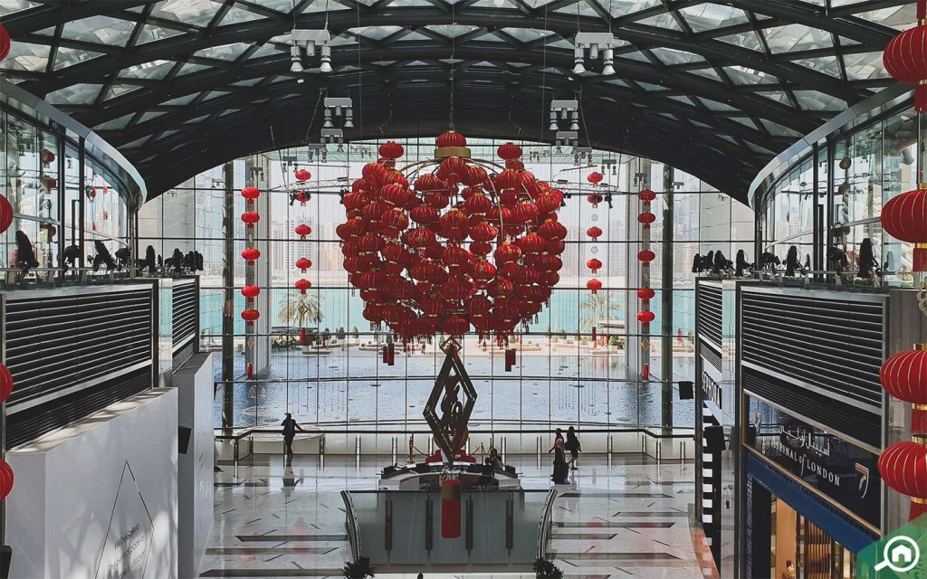 Inside of Galleria Mall in Al Maryah Island