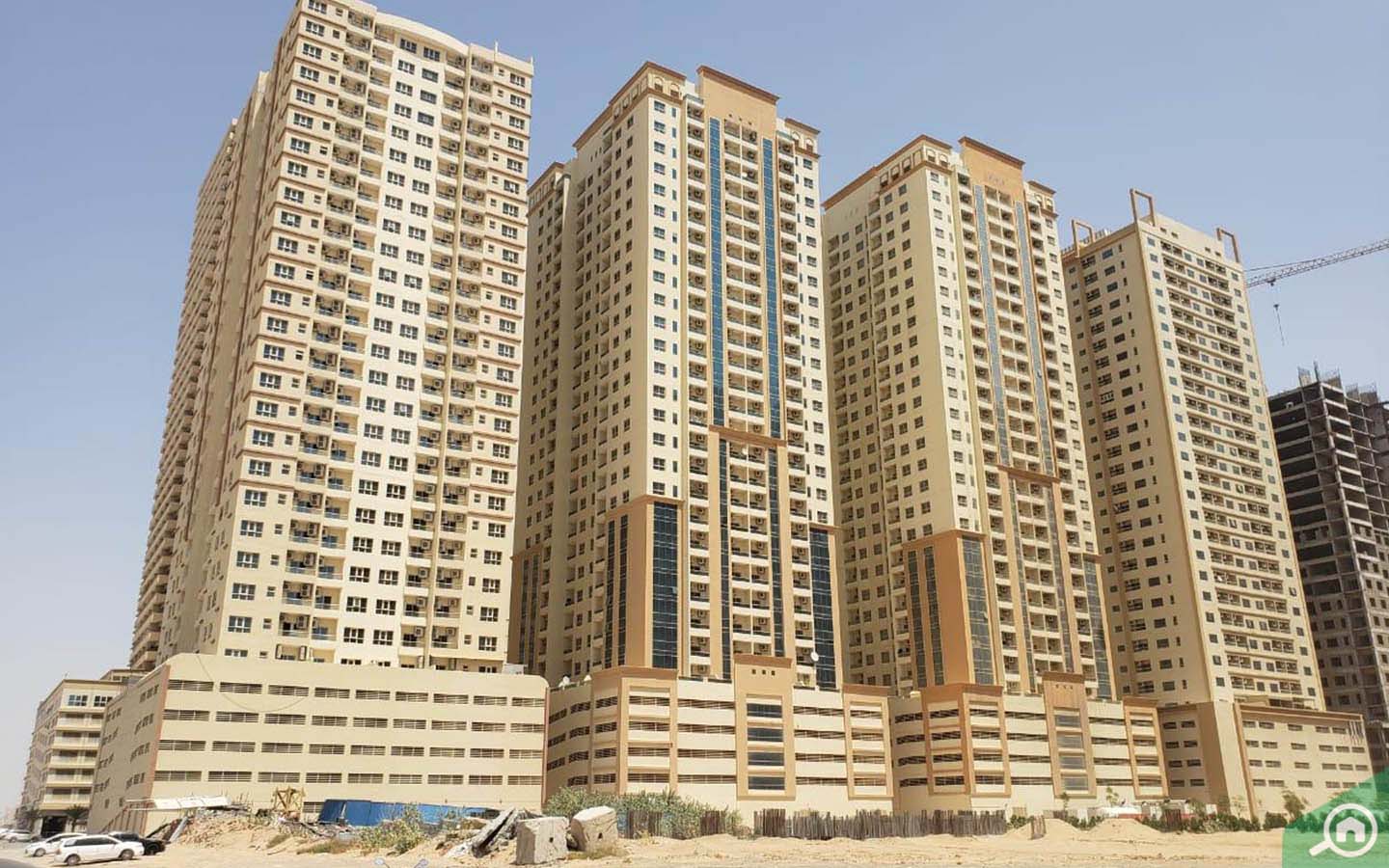 Apartment buildings in Emirates City