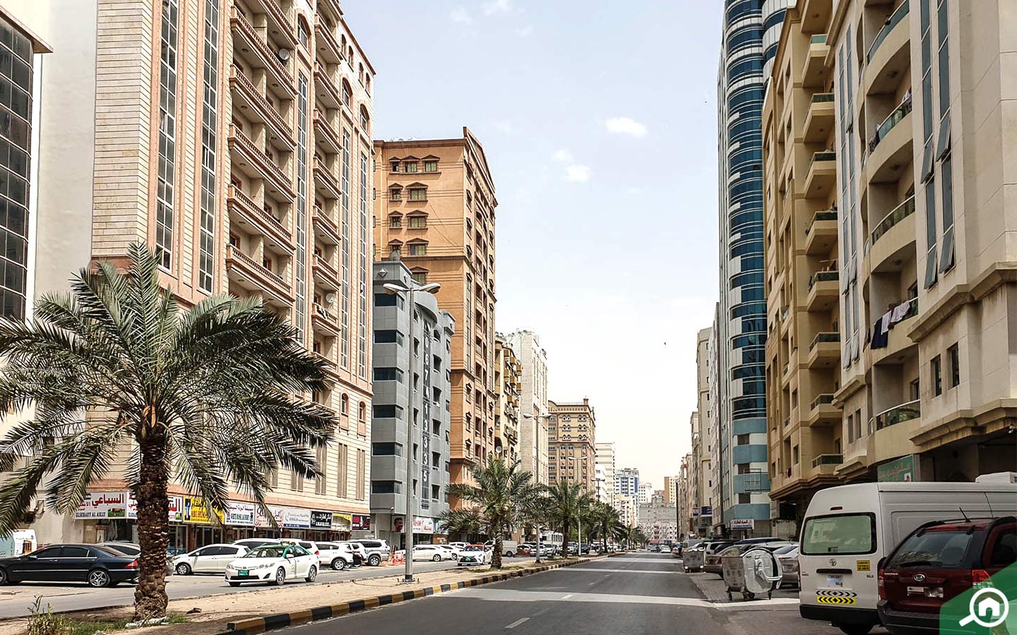 Residential buildings on King Faisal Street