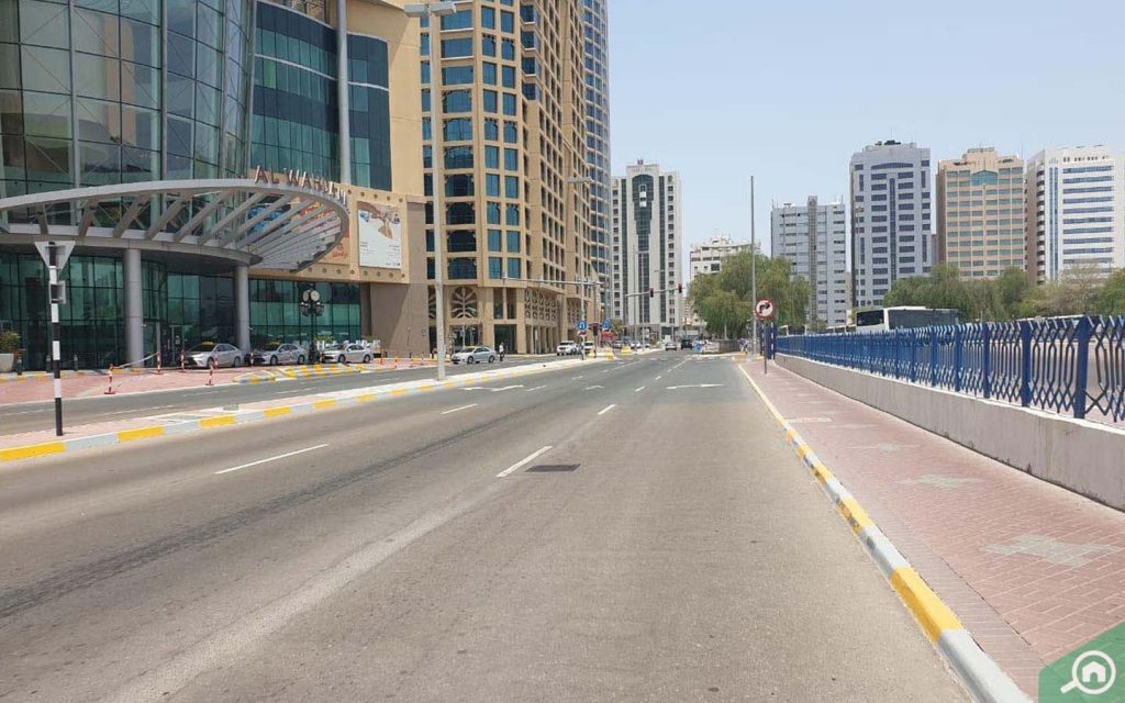 A view from the street in Al Wahda