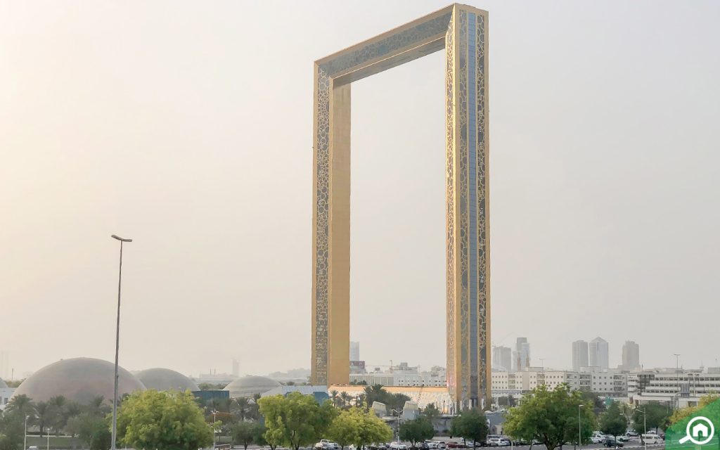 view of Dubai frame