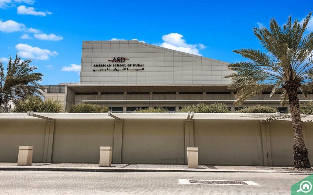outside view American School of Dubai (ASD)