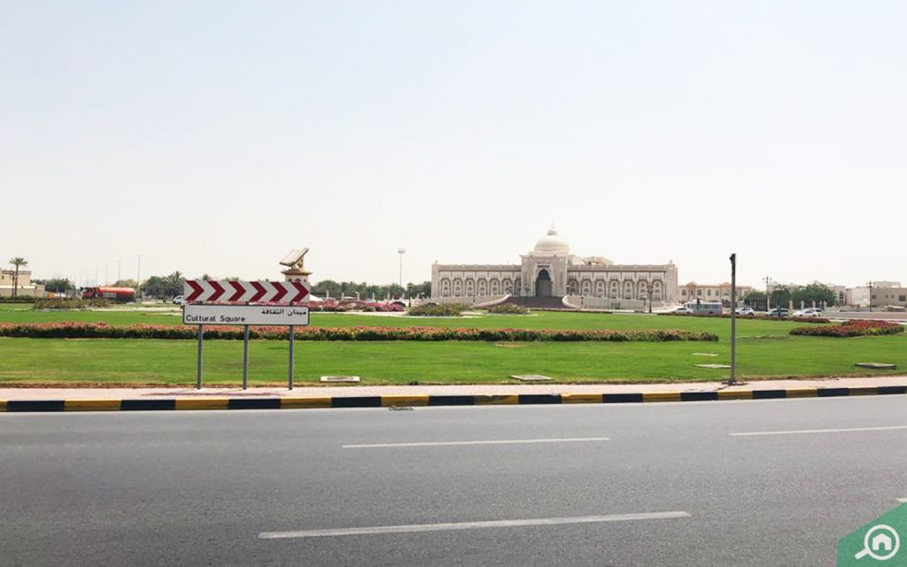 an outside view of Cultural Square