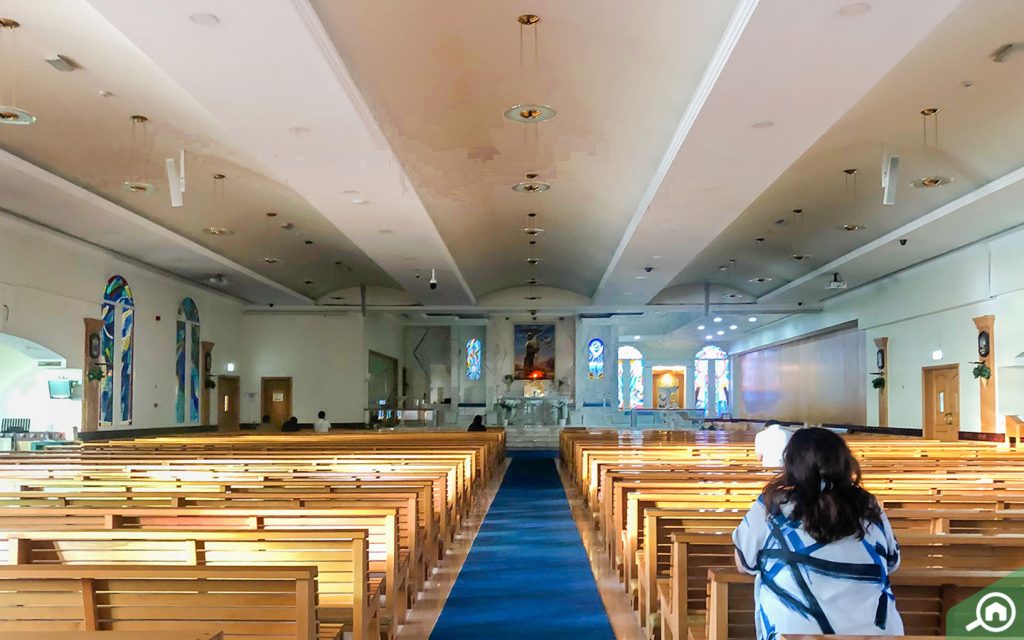 Main alter of Jebel Ali Church