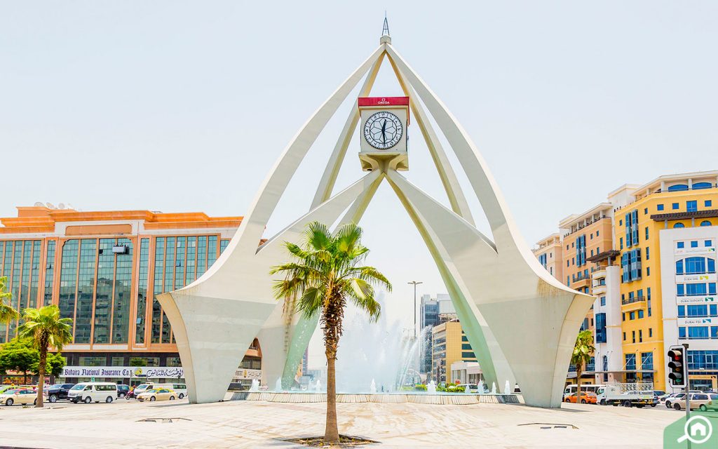 clock tower near oud al muteena