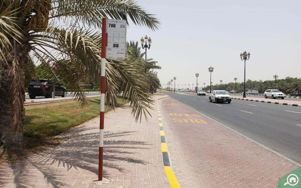 Bus stop in Al Falaj