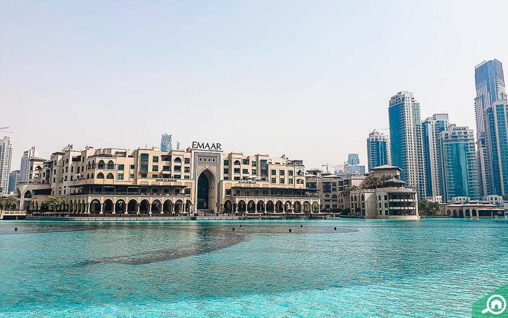 road distance from downtown dubai to spring