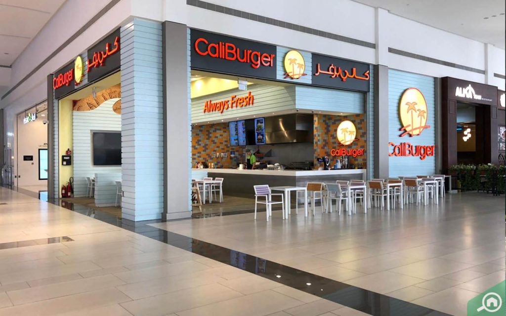 caliburger restaurant in manar mall RAK