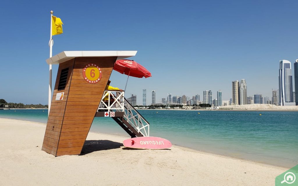 A view of Al Mamzar Beach