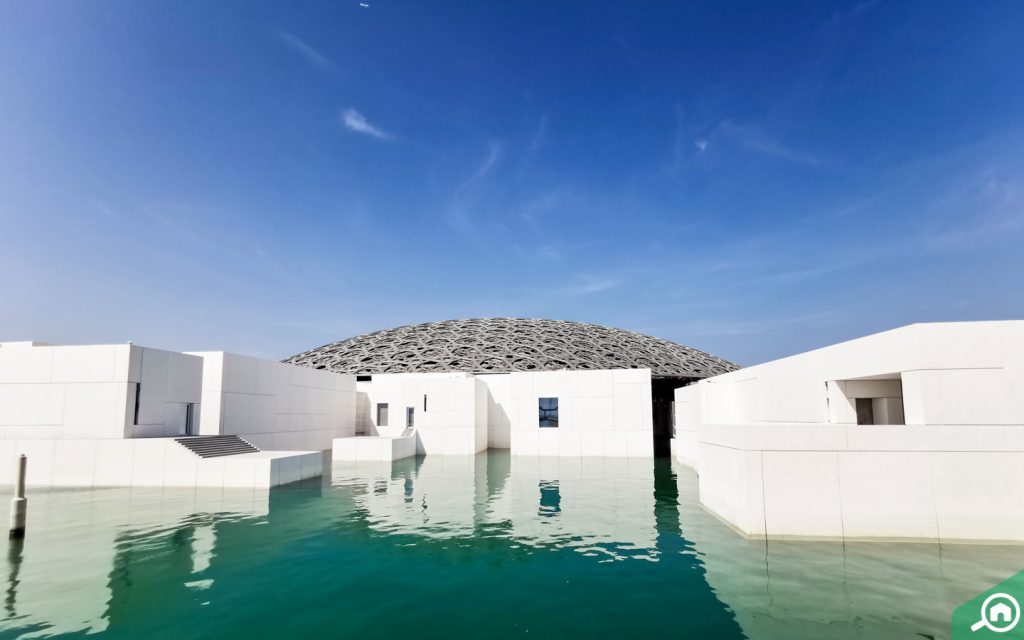 Waters surrounding the Louvre Abu Dhabi