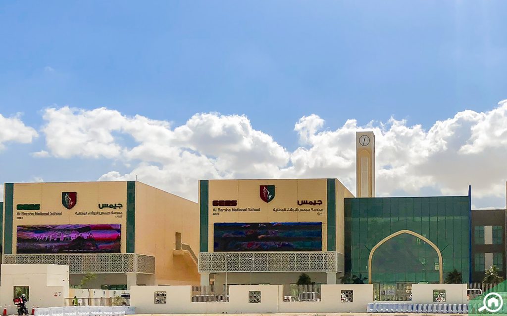 Al Barsha National High School has a separate section for boys and girls 