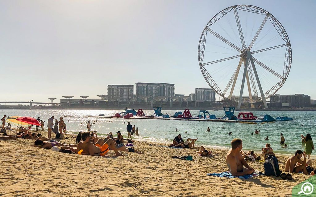 jbr beach near dubai style