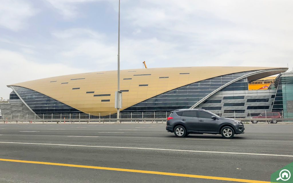 metro station near dubai style