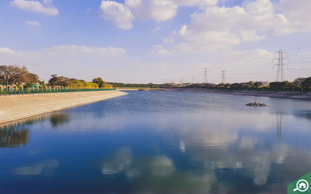 al qusais pond park near al qusais residential area