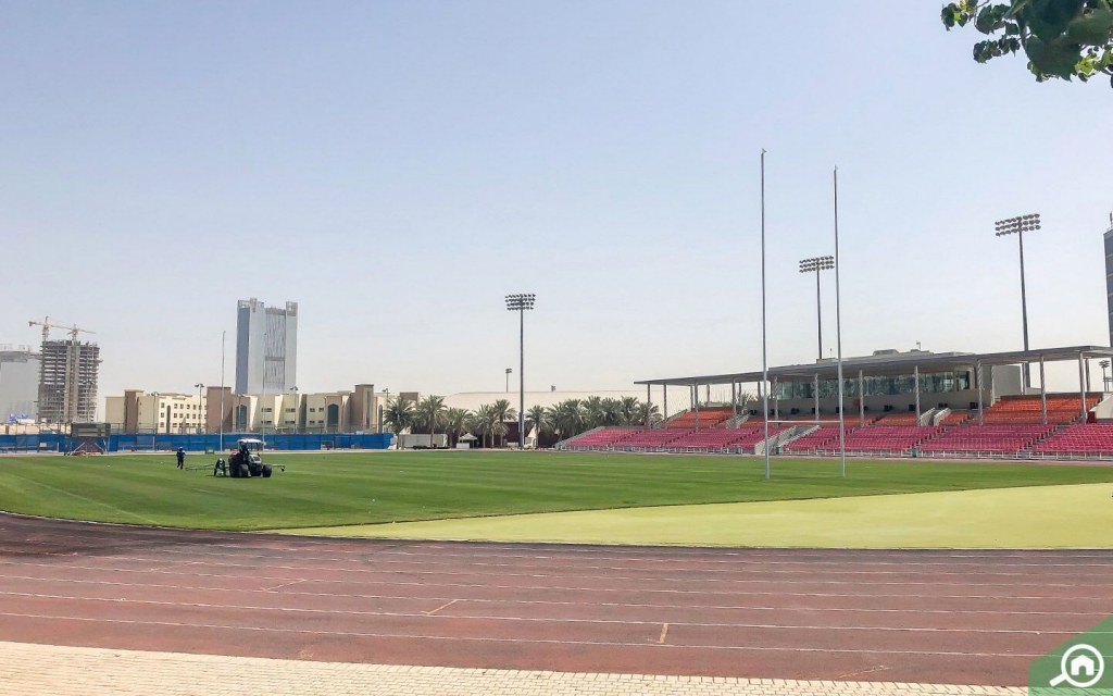 Stadium training pitches in DSC