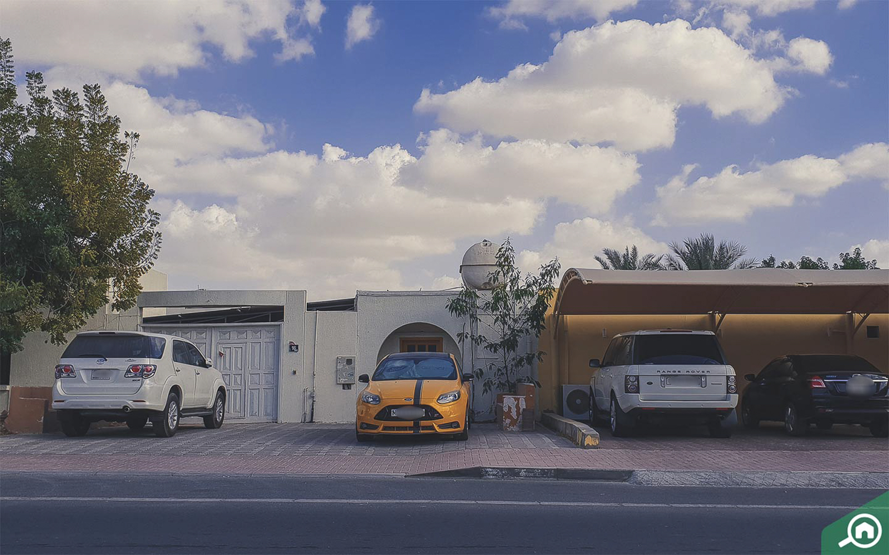 Parking spaces in the Al Qusais community